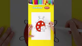 Disegnamo una Coccinella 🐞 disegniperbambini scuoladidisegno  Coccole Sonore [upl. by Malti]