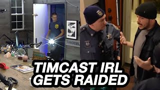 Timcast SWATTED Again but Tim makes BANK off it [upl. by Redienhcs]