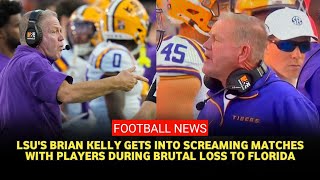 LSU’s Brian Kelly sounds off after Florida loss featuring sideline screaming matches [upl. by Ycrep]