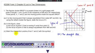 KSSM Form 3 Chapter 8 Loci in Two Dimensions Part 2 [upl. by Sewel]