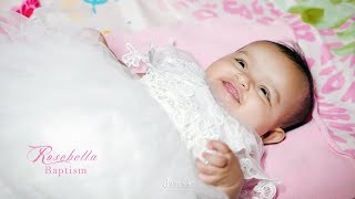 Drenched in faith love and blessings ❤️  Baby ROSEBELLA  baptism  Baptism Highlights [upl. by Eelirem]