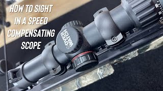 How To Sight In A Variable Speed Crossbow Scope Without A Chronograph [upl. by Stauder]