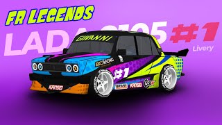 Update 034  New Car  Lada 2105 1 Drift Livery  FR Legends Livery [upl. by Trula]