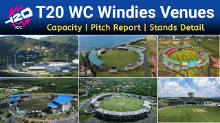 West Indies Stadiums For T20 World Cup 2024  Renovations Stands Details amp Matches Schedule [upl. by Araeic]