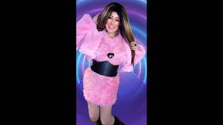 Pink fluffy dress and fur coat Erell crossdresser [upl. by Anatole]