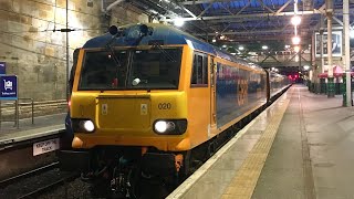 Caledonian Sleeper Loco Shunt Couple and StartUp 92020 [upl. by Isolt364]