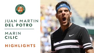 Juan Martin Del Potro vs Marin Cilic  QuarterFinal Highlights I RolandGarros 2018 [upl. by Satsok484]