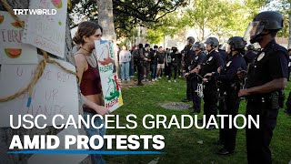 USC cancels graduation ceremony after proPalestine protests [upl. by Adnuhsar]