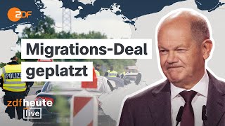 Migrationsgipfel Kein Deal zwischen Union und Ampel  ZDFheute live [upl. by Ahsoek723]