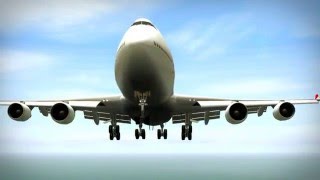 Fly tampa dubai landing  posky boeing 747 JAL HD [upl. by Aizek]