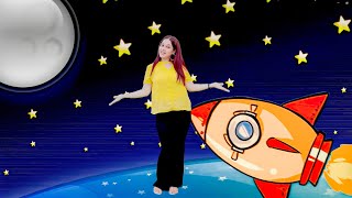 Zoom Zoom Zoom Were Going to The Moon Song  Space Rocket Song for Kids [upl. by Ward]