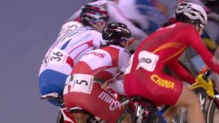 Womens Omnium  Elimination Race  2016 UCI Track Cycling World Championships [upl. by Feldt]