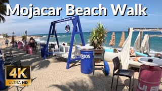 Mojacar Beach Walk  A Hidden Gem  Almeria Spain [upl. by Belvia28]