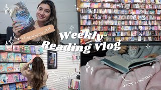 Weekly Reading Vlog ✨🩵 a disappointing book book shopping and more [upl. by Charlena764]