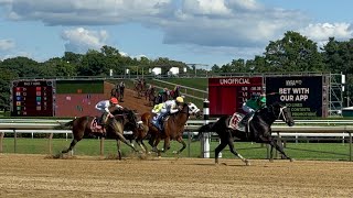 Saratoga Race Course Thoroughbred horse racing track tour [upl. by Adirf854]