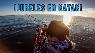 ¡Persiguiendo los cardumenes de Jureles  Pescando Jureles en Kayak en la Bahía de Chetumal [upl. by Camilla]