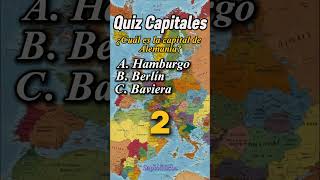 Quiz Capitales del Mundo 005 quiz paises [upl. by Harsho]