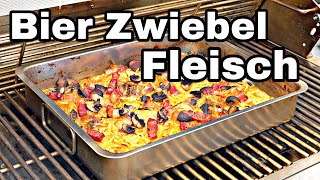 Bier Zwiebel Fleisch vom Grill oder Backofen  The BBQ BEAR [upl. by Gib567]