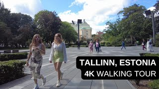 City walks series  Tallinn Estonia 4K walking tour [upl. by Nioe]