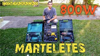 Comparação de Marteletes MAKITA DeWALT e BOSCH [upl. by Llerrot]