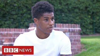 Marcus Rashford tells of childhood poverty in campaign for free school meals  BBC News [upl. by Johanan]