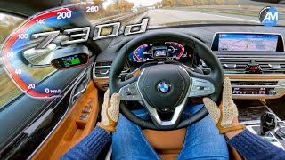 2022 BMW 730d LCI  0200 kmh acceleration🏁  Automann in 4K [upl. by Farmer]