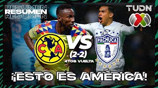 Resumen y goles  América 2vs2 Pachuca  CL2024  Liga Mx 4tos  TUDN [upl. by Dinin394]