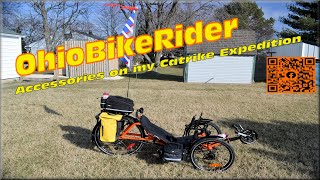 Accessories on my Catrike Expedition Recumbent [upl. by Occor566]