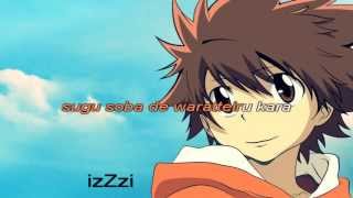 KARAOKE  Katekyo Hitman Reborn  Dive to World  instrumental  lyrics [upl. by Cleland]