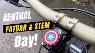 Renthal Stem and Gold Fatbar [upl. by Euqinahs]