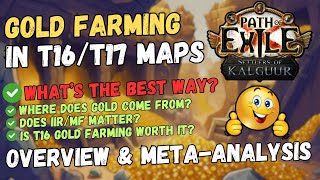 PoE 325  How to Farm Alot of Gold in T16 Maps [upl. by Methuselah]