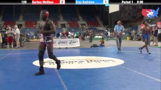 Fargo 2012 120 Round 6 Barlow McGhee Illinois vs Trey Andrews Arizona [upl. by Eiaj]