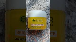 Garnier Skin Naturals Bright Complete Vitamin C Cream🤗💯garnier skincare glowingface💯ytshorts [upl. by Aihsi566]