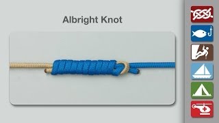 How to Tie an Albright Knot  Fishing Knots [upl. by Leinoto]