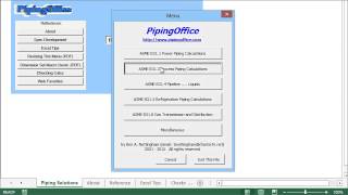 Calculators for Piping Design  ASME B31 Codes [upl. by Isaak]