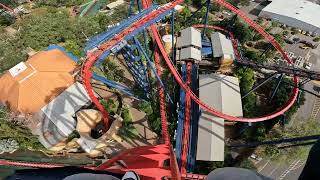 SheiKra Front Row POV Ride at Busch Gardens Tampa Bay  4K 60FPS [upl. by Ymmas]