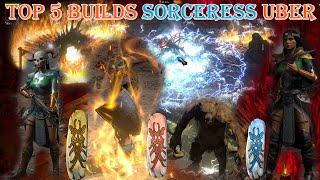 Diablo II Resurrected  Top 5 Builds The Best Sorceress Uber Tristram [upl. by Dnalyram]