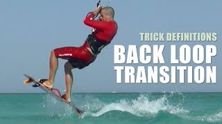 Backloop Transition  Kiteboarding Trick Definition [upl. by Clemence]