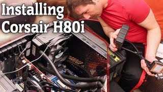 Corsair H80i Installation [upl. by Sinnej]