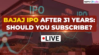 Bajaj IPO LIVE News  Bajaj Housing Finance IPO Opens Today  IPO Opening Today News [upl. by Simeon124]