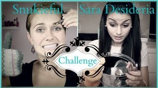 NO MIRROR MAKE UP CHALLENGE mal anders  mit Snu [upl. by Aehsal]