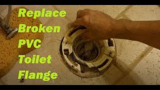 How to Install a toilet flange  New Construction toilet Flange Installation [upl. by Asserat]