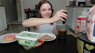 Mukbang  Kaffe Knäckebröd amp Munk  Frukost [upl. by Sosanna7]