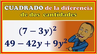 Diferencia de cuadrados ¡EXPLICADA en 10 minutos [upl. by Essilem]