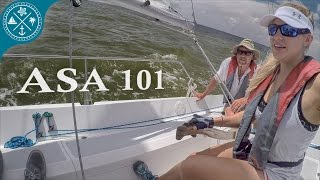 ASA 101 Basic Keelboat Sailing  Learning to Sail [upl. by Garrott638]