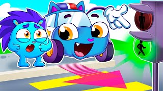 Police Car Cartoon for Kids  Who Took the Baby Car  More Kids Songs [upl. by Egedan]