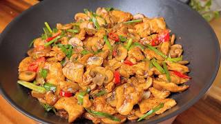 Chicken Stir Fry Recipe Stir Fry Chicken And Mushroom Easy and Quick in 20 Minutes [upl. by Menzies]