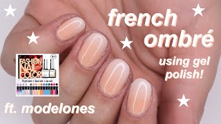 MODELONES gel polish review  french ombré tutorial [upl. by Evangelin290]