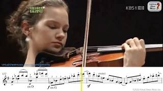 Mendelssohn Violin Concerto E Minor OP64  1st mov  Hilary Hahn  Sheet Music Play Along [upl. by Edijabab919]