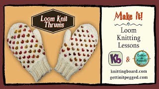 How to make a THRUM Loom Knitting [upl. by Hachmin]